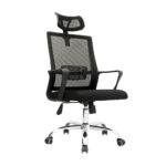 Imagen de Silla de Oficina Giratoria Look Negro Con Cabecero Bonno con 55% de descuento oferta online | SuperCupon