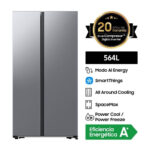 Imagen de Refrigeradora Samsung Sbs Rs57dg4000m9pe 564 litros Gris con 33% de descuento oferta online | SuperCupon